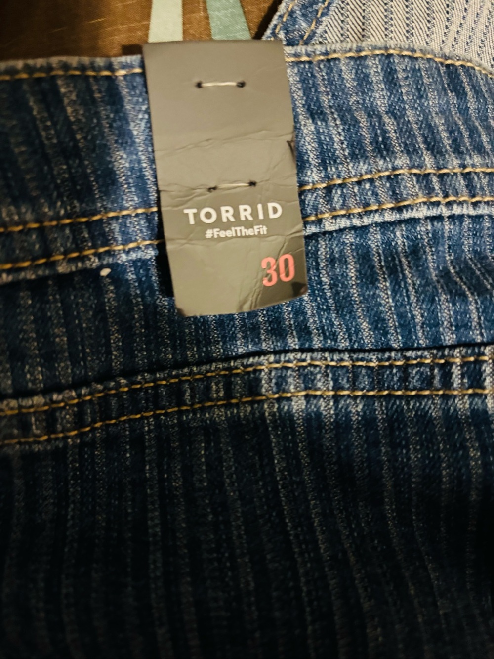 torrid Blue Corduroy Short Overalls - Picture 6 of 9